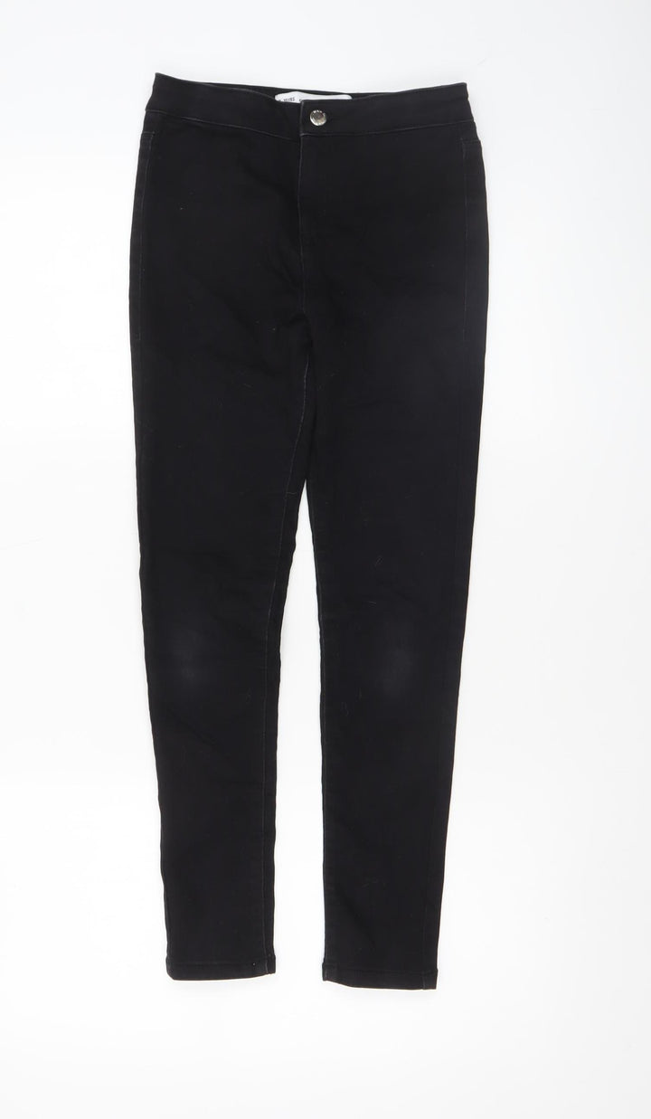 Denim Co Girls Black Super Skinny Jeans 9-10 Years Stretch Fit
