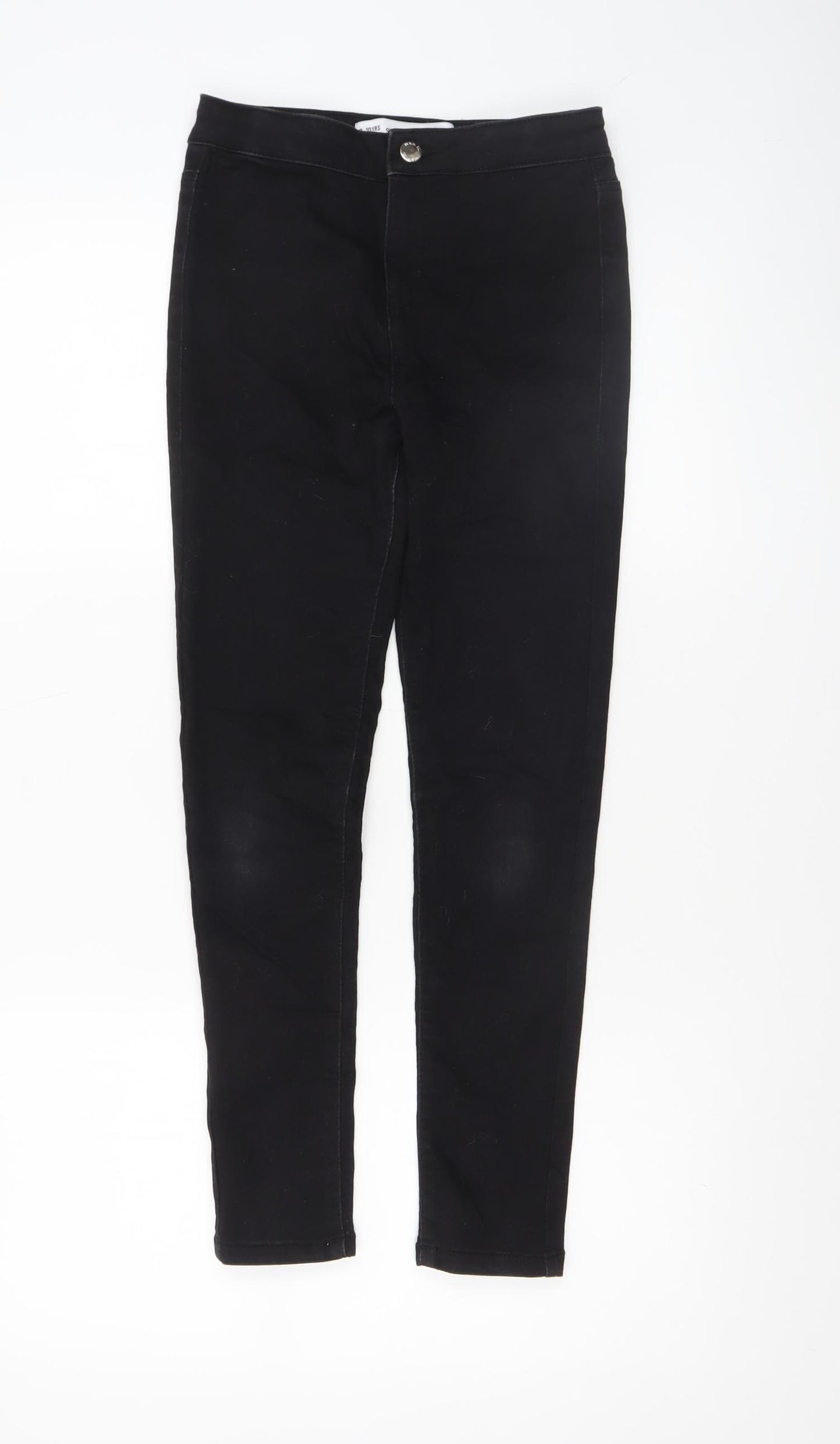 Denim Co Girls Black Super Skinny Jeans 9-10 Years Stretch Fit