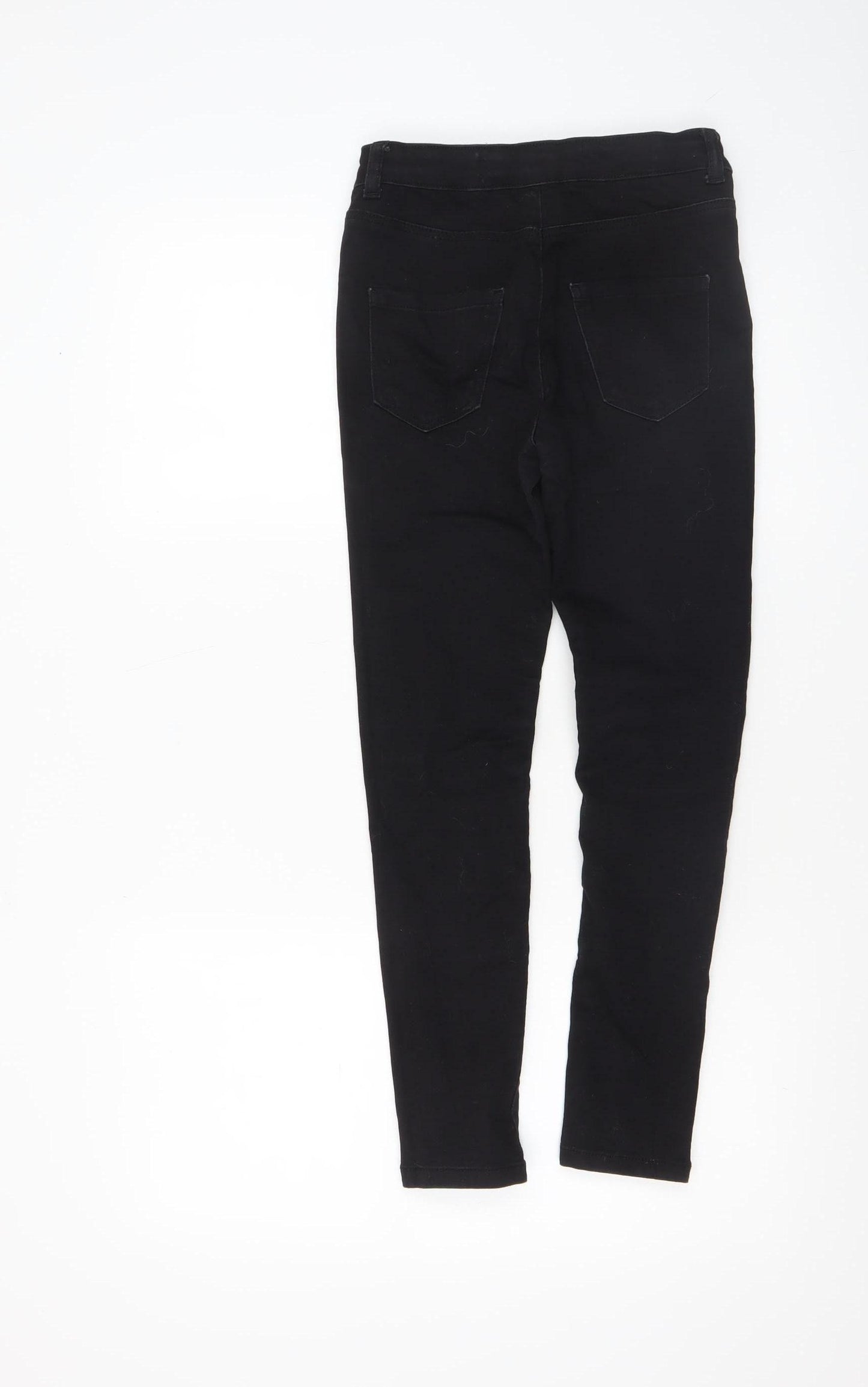 Denim Co Girls Black Super Skinny Jeans 9-10 Years Stretch Fit
