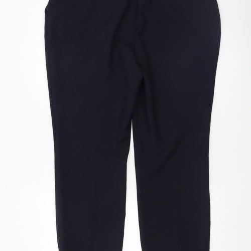 Dunnes Women’s Black Cropped Straight Leg Trousers Size 16
