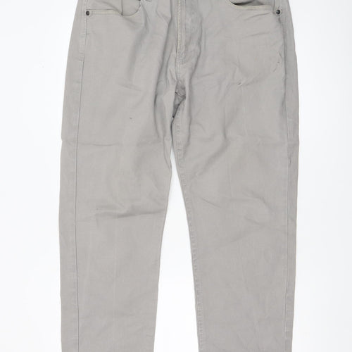 St. Bernard for Dunnes Stores Men's Grey Straight Jeans 36W 30L Cotton Blend