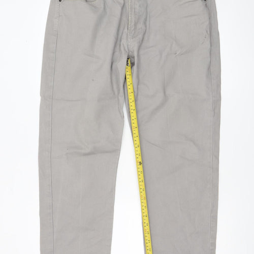 St. Bernard for Dunnes Stores Men's Grey Straight Jeans 36W 30L Cotton Blend