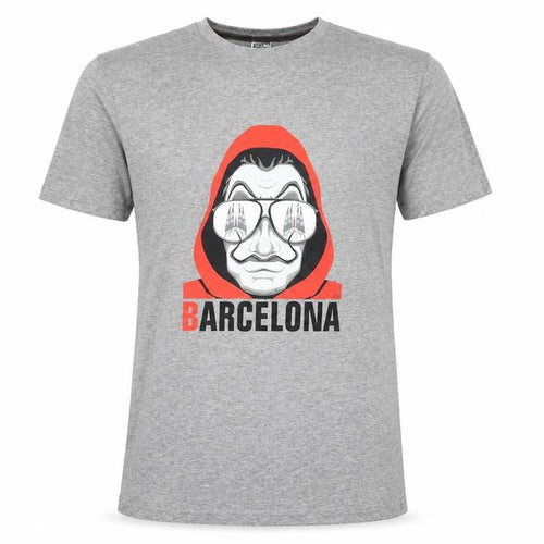 Originals by FM Men’s Grey Barcelona Graphic Print T-Shirt M Regular Fit