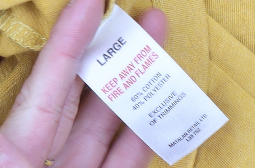 Matalan Men's Yellow Brooklyn Graphic Print Regular Fit T-Shirt Size L