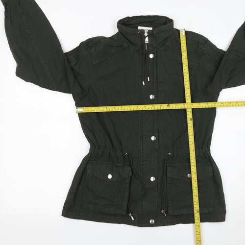 Next Women Green Cotton Anorak Jacket UK 10 Casual Spring Style
