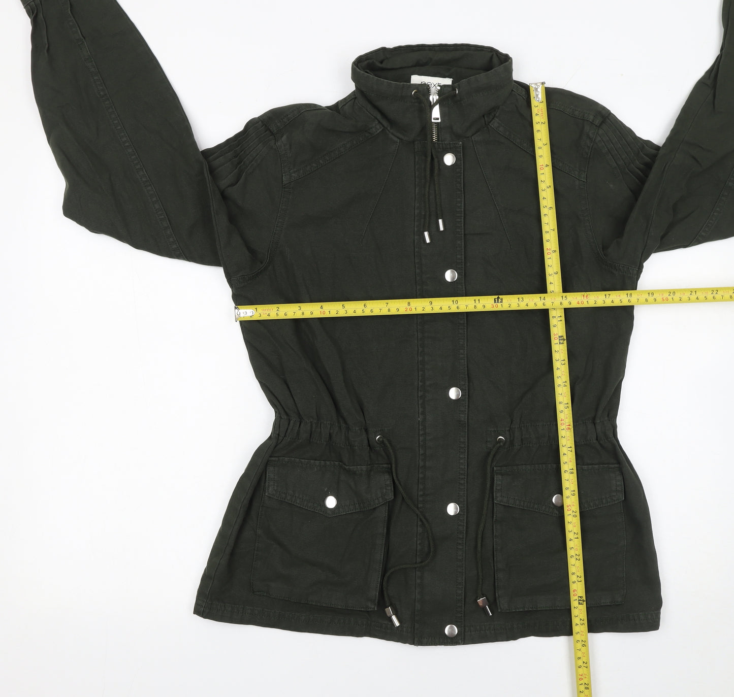 Next Women Green Cotton Anorak Jacket UK 10 Casual Spring Style