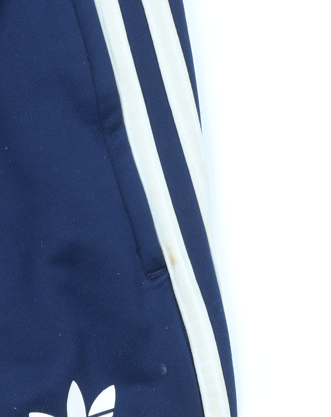 Adidas Womens Blue Jogger Trousers Size 8 Logo Stripe Sportswear