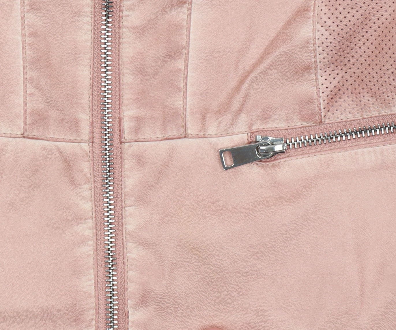 Rino & Pelle Women's Pink Biker Jacket Size 14 Viscose Blend