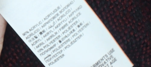 Superdry Men’s Red Knit Crew Neck Pullover Jumper Size L