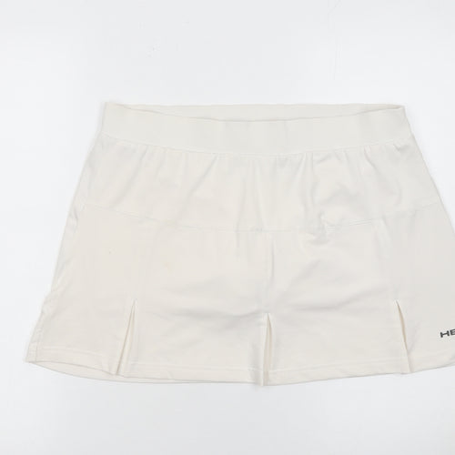 HEAD Womens Ivory XL Athletic Tennis Skort Stretch Activewear