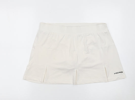 HEAD Womens Ivory XL Athletic Tennis Skort Stretch Activewear