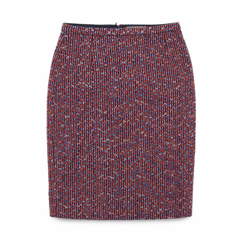 Front view of Jigsaw Women's Multicoloured, size 14, Tweed Pencil Skirt