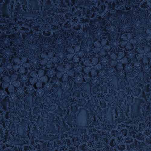Ralph Lauren Girls Blue Lace Floral A-Line Skirt Size 14 Years