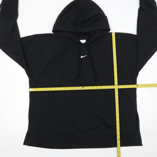 Nike Men's Black Dri-FIT Pullover Hoodie Large Cotton Blend