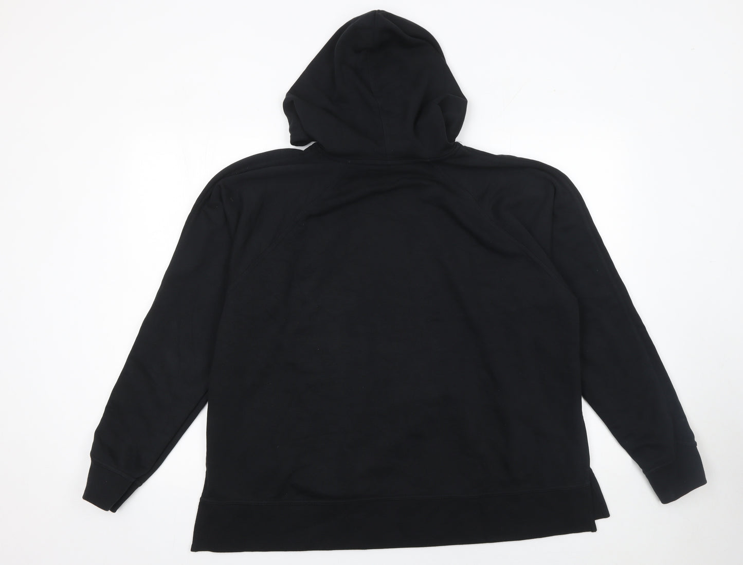Nike Men's Black Dri-FIT Pullover Hoodie Large Cotton Blend
