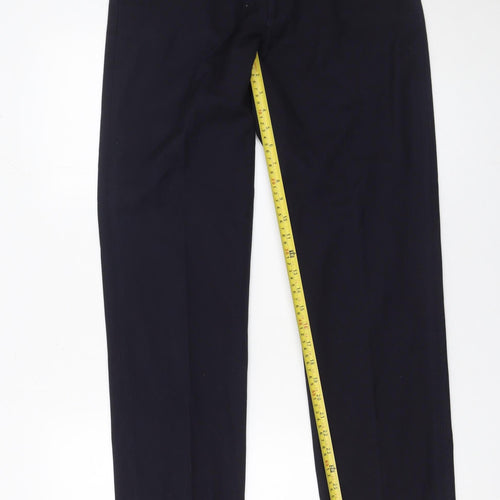 1880 Club Men's Blue Regular Fit Chino Trousers 31L