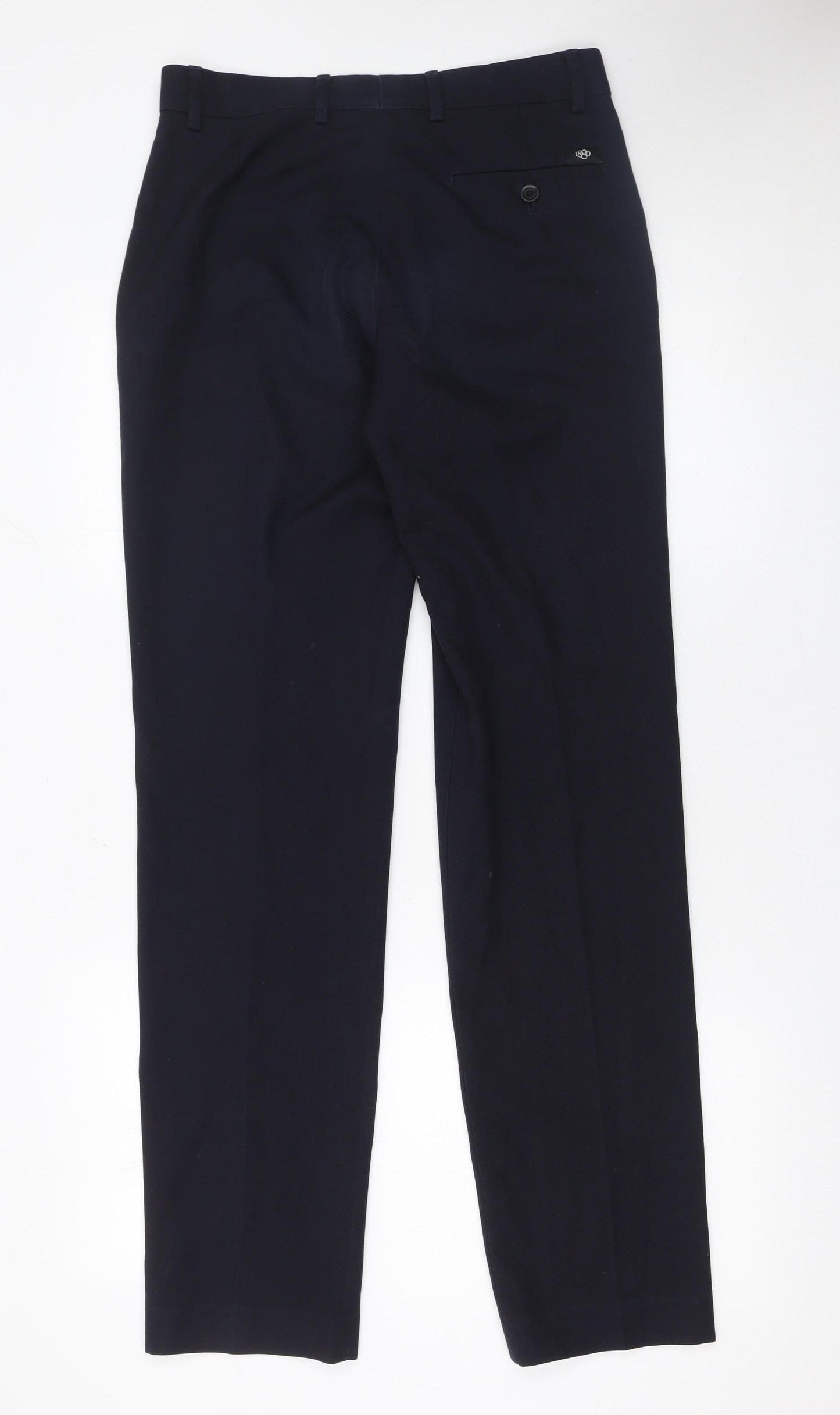 1880 Club Men's Blue Regular Fit Chino Trousers 31L