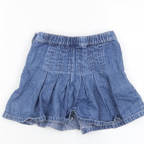 Girl2Girl Girls Blue Denim Pleated Short Skirt Age 6 Years