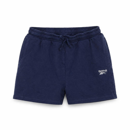 Reebok Girls Navy Blue Cotton Sweat Shorts 12-13 Years Elastic Waist