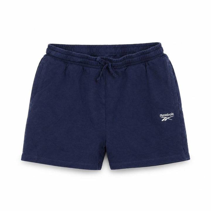 Reebok Girls Navy Blue Cotton Sweat Shorts 12-13 Years Elastic Waist