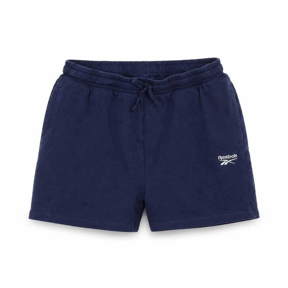 Reebok Girls Navy Blue Cotton Sweat Shorts 12-13 Years Elastic Waist