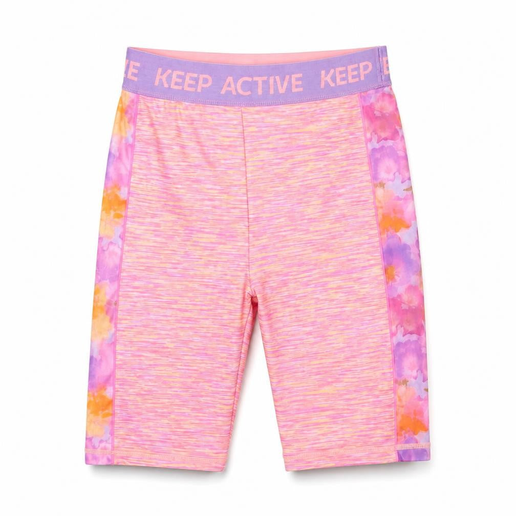 Dunnes Stores Girls Pink Biker Activewear Shorts 26in Waist
