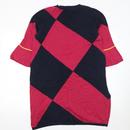 Next Women’s Argyle Knit Shift Dress Multicoloured Size 18
