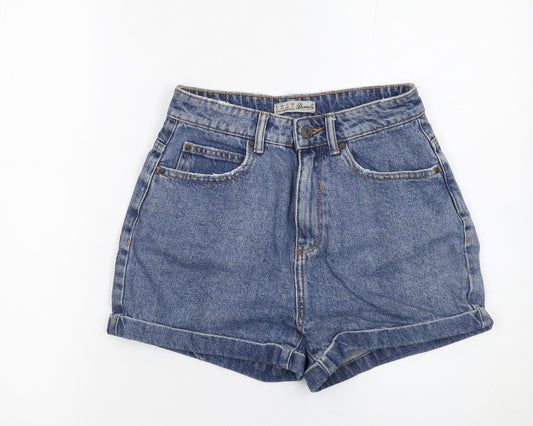 Denim Co. Women’s Blue Mom Denim Shorts Size 8 High Rise Casual