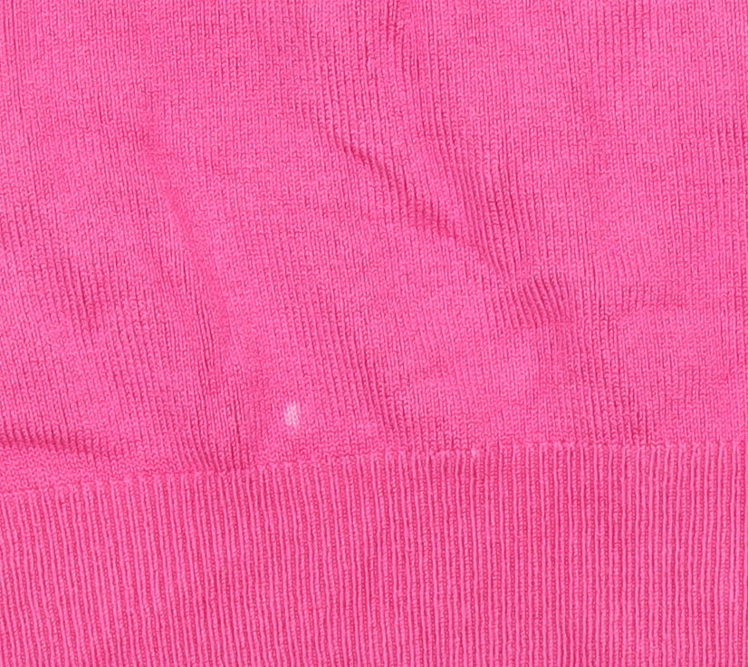 Marks and Spencer Women Bright Pink Cardigan UK 10 Viscose Blend