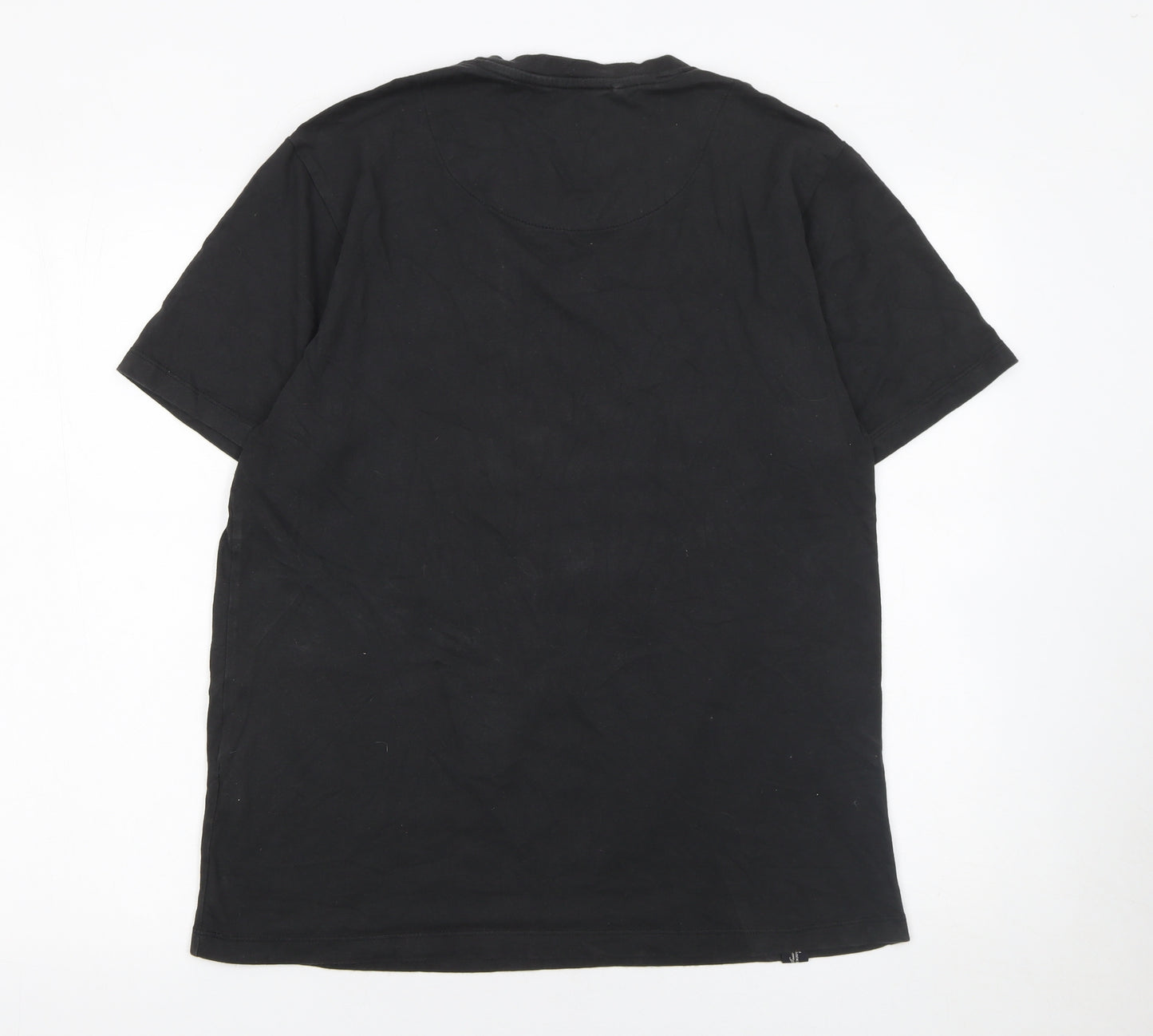 Diesel Men's Black Cotton Crew Neck Short Sleeve T-Shirt XL