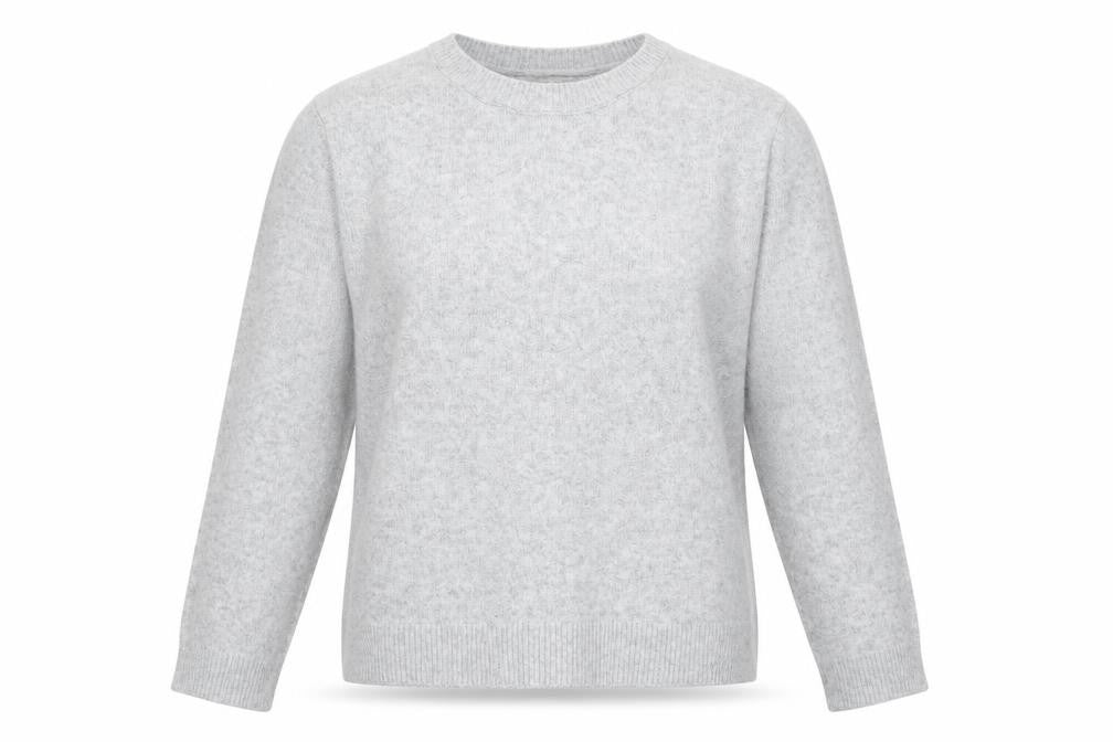 Pull&Bear Women Grey Crew Neck Knit Jumper Size 12