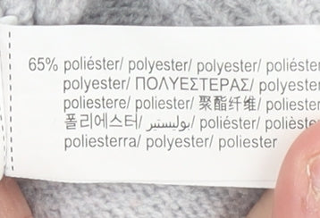 Pull & Bear Women Grey Crew Neck Knit Jumper Size 12