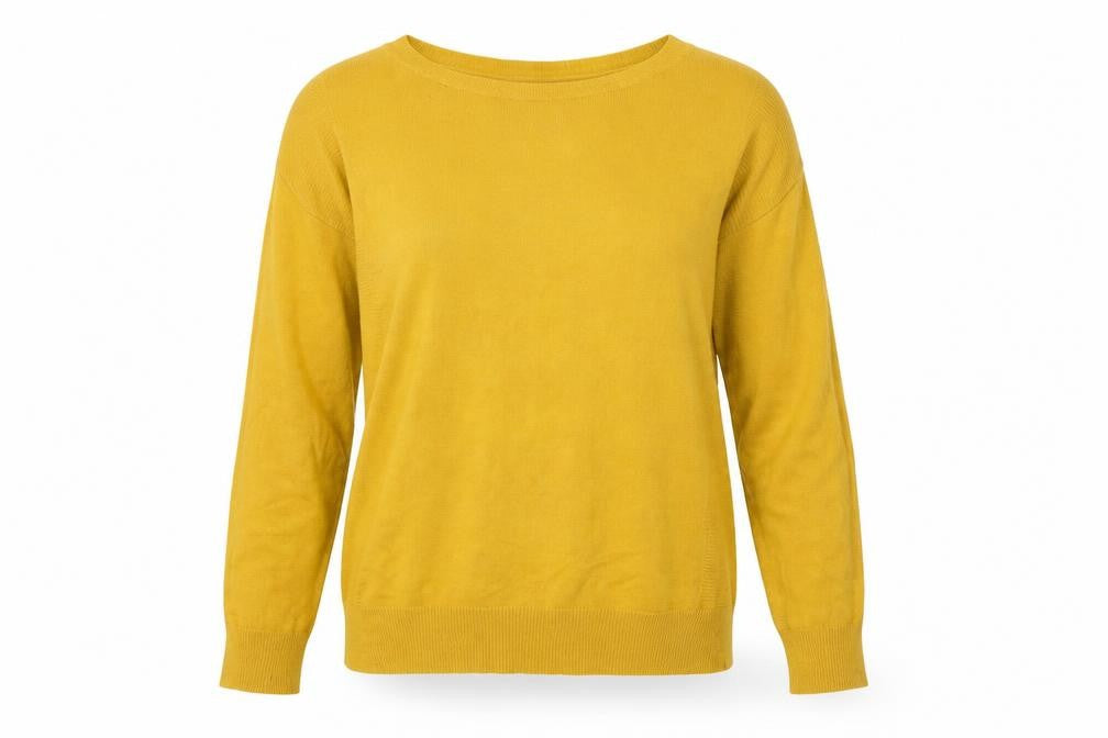 Next Women’s Yellow Acrylic Crew Neck Long Sleeve Jumper Size 10