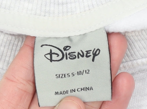 Disney Women Grey Mickey Mouse Sweatshirt Size S 10-12 Pullover