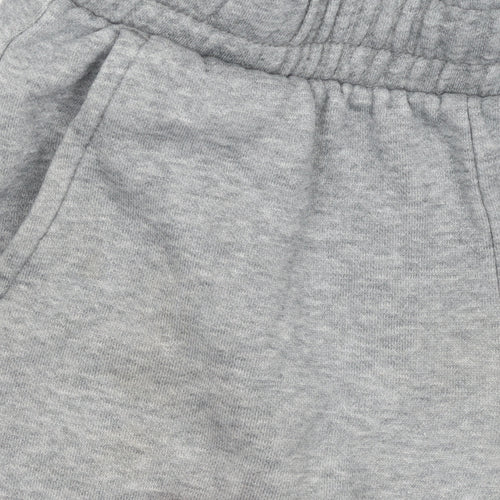 Puma Boys Grey Jogger Trousers 11-12 Years Regular Fit Cotton Blend