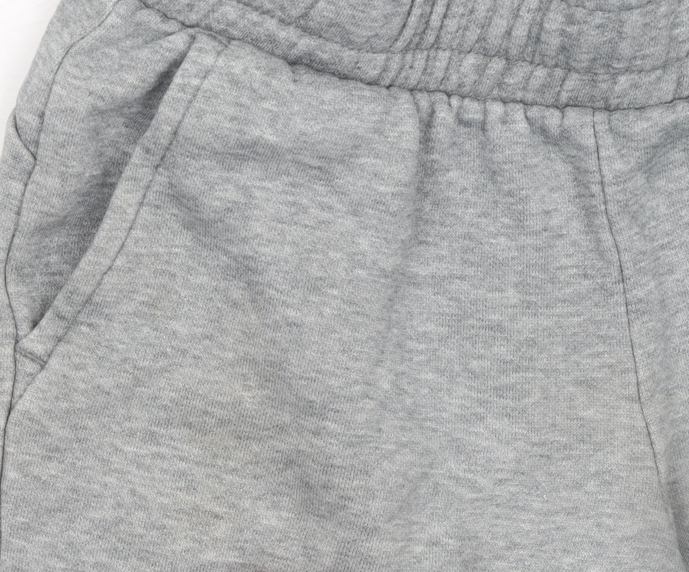 Puma Boys Grey Jogger Trousers 11-12 Years Regular Fit Cotton Blend
