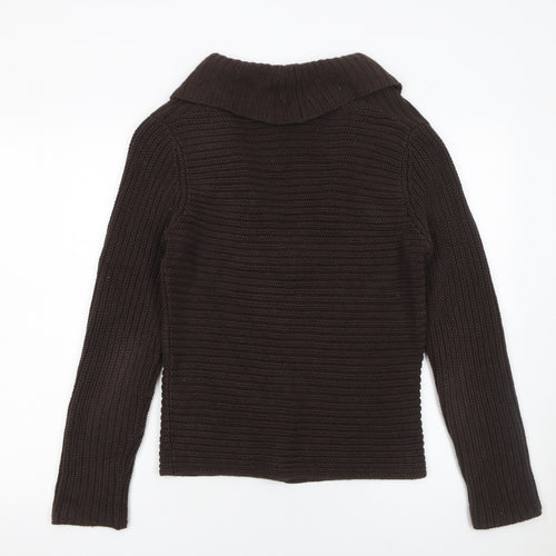 Betty Barclay Women Brown Knit Long Sleeve Cardigan Size 10