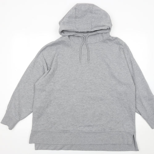 Dunnes Stores Women Grey Pullover Hoodie Size Large Sweatshirt