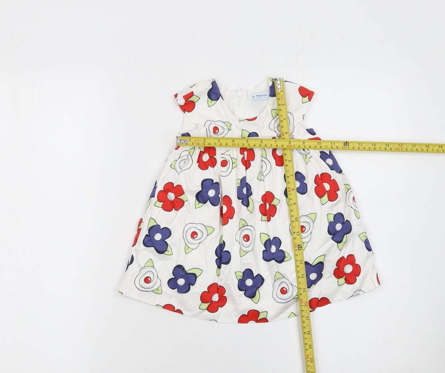 Mayoral Girls Multicoloured Floral A-Line Dress 18 Months
