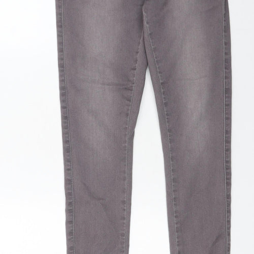 ONLY Women Grey Skinny Jeans M/32 Cotton Blend Stretch Denim
