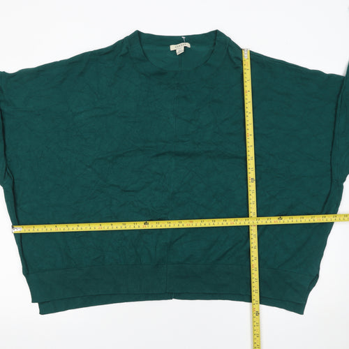 Oasis Women’s Green Crew Neck Relaxed Pullover Jumper 3XL