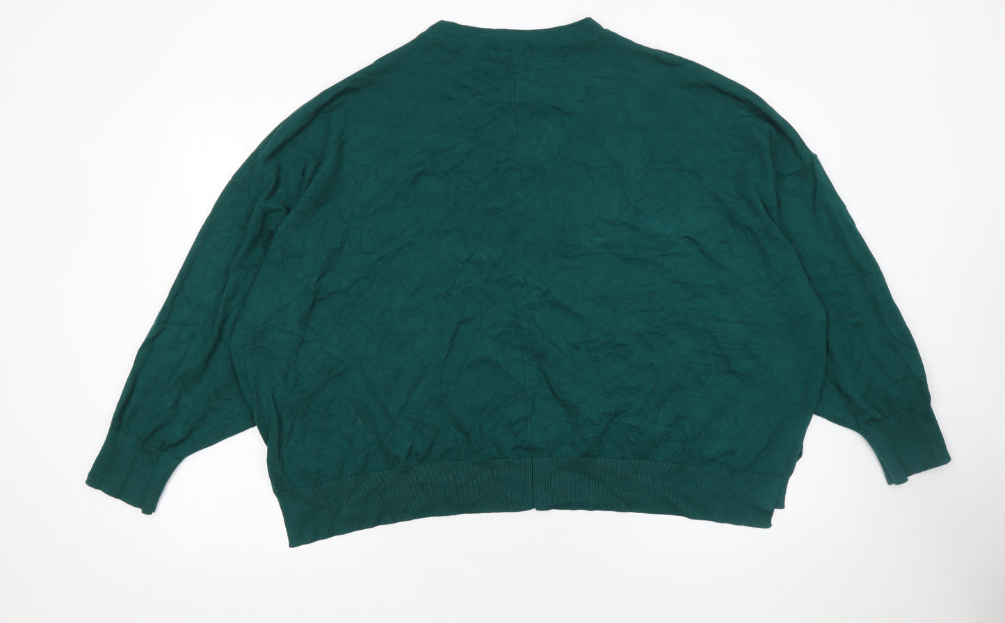 Oasis Women’s Green Crew Neck Relaxed Pullover Jumper 3XL