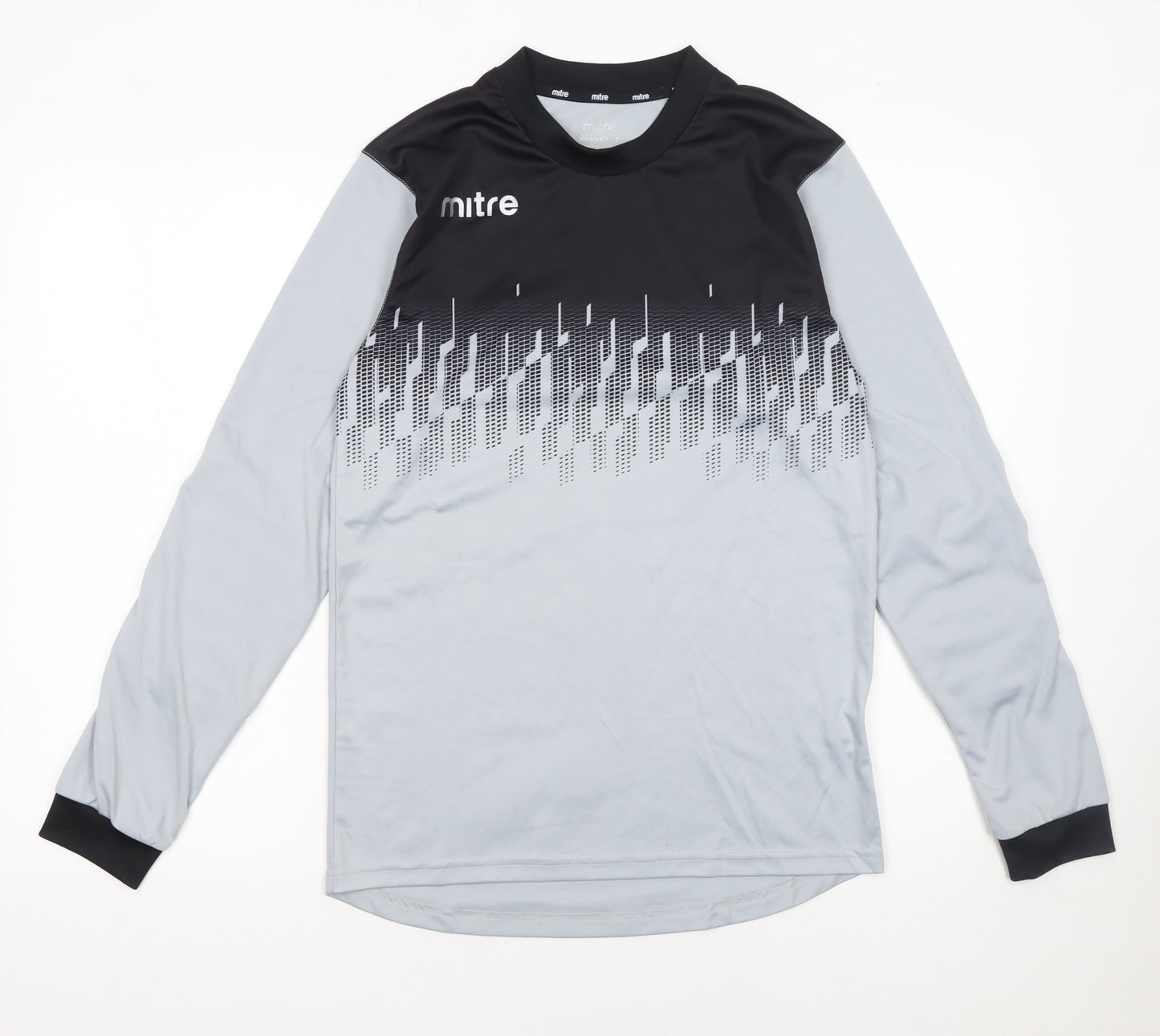 Mitre Men's Grey XS Long Sleeve Football Jersey Top