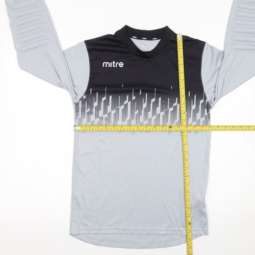 Mitre Men's Grey XS Long Sleeve Football Jersey Top