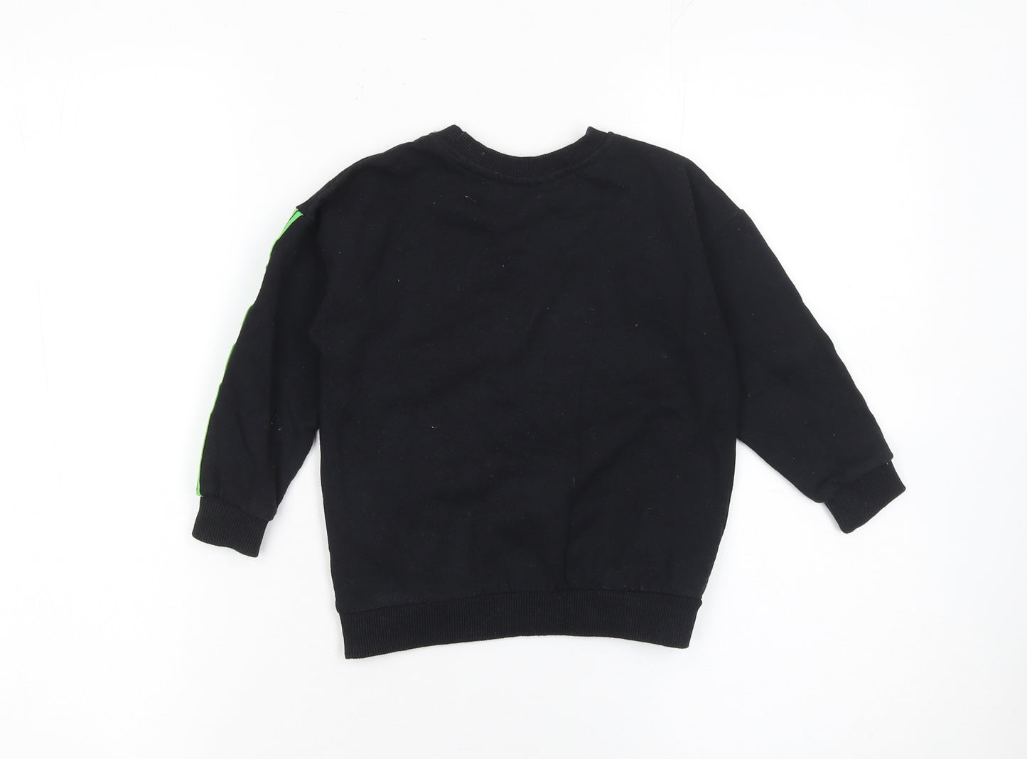Minecraft Boys Black 3-4 Years Pullover Sweatshirt with Graphic Print