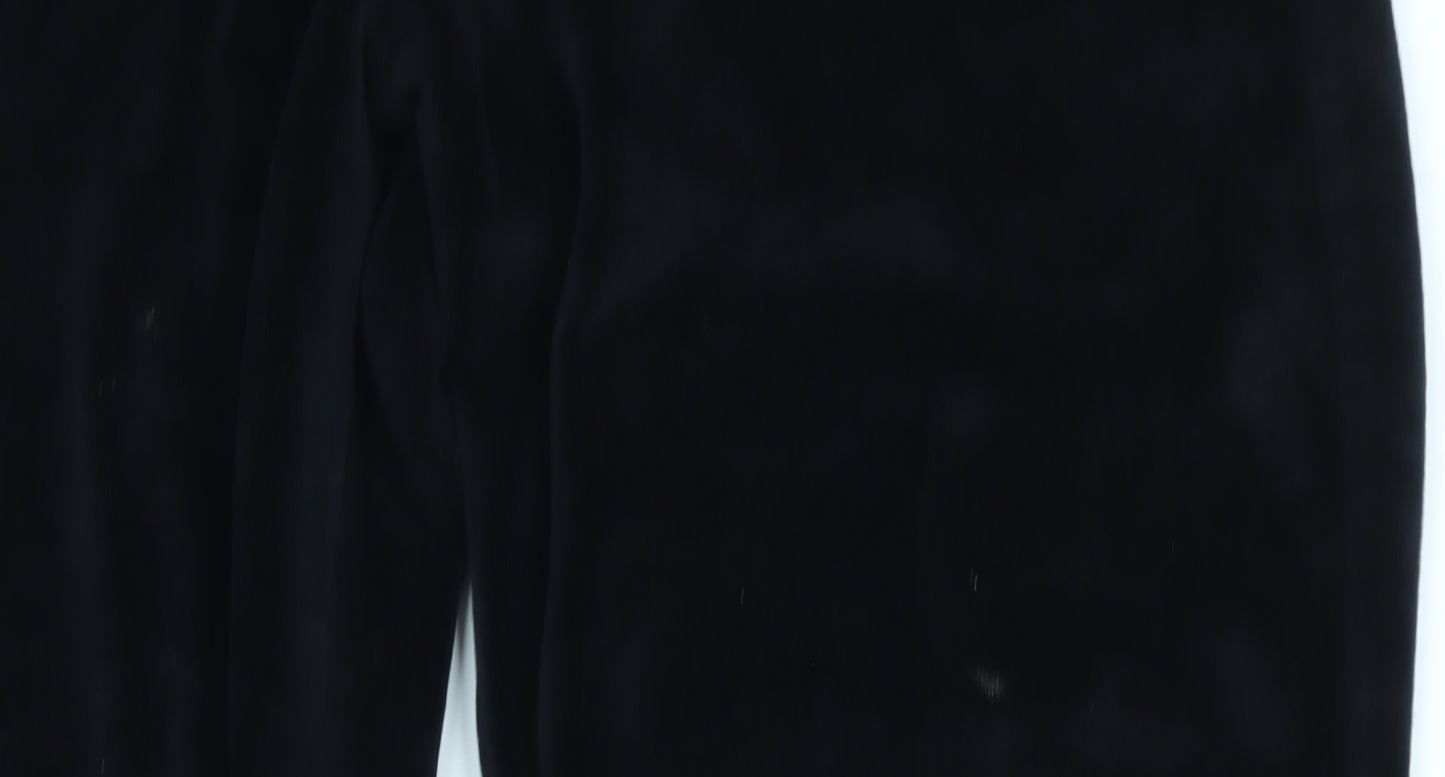 Pineapple Girls Black Velour Jogger Trousers 8-9 Years Elastic Waist Dancewear
