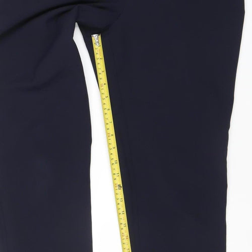 Dunnes Women’s Blue Polyester Straight Leg Trousers Size 12