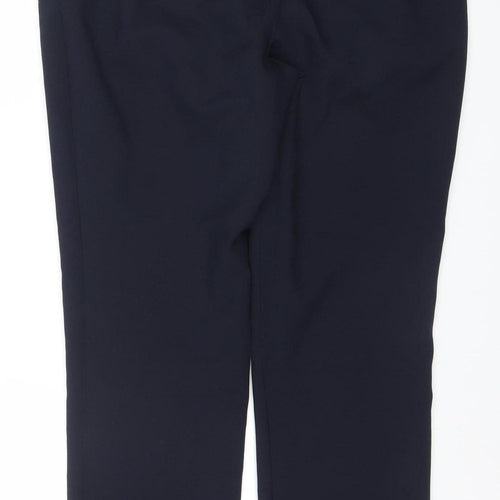 Dunnes Women’s Blue Polyester Straight Leg Trousers Size 12