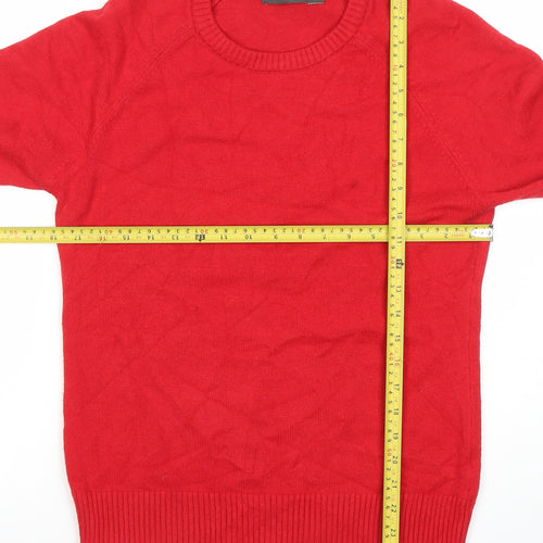 French Connection Women's Red XL Crew Neck Pullover Jumper