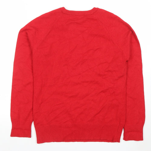 French Connection Women's Red XL Crew Neck Pullover Jumper